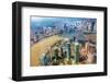 Looking Down Oriental Pearl TV Tower Cityscape, Shanghai, China-William Perry-Framed Photographic Print