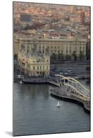 Looking Down over Port Vell from the Montjuic Cable Car in Barcelona, Spain-Paul Dymond-Mounted Photographic Print