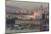 Looking Down over Port Vell from the Montjuic Cable Car in Barcelona, Spain-Paul Dymond-Mounted Photographic Print
