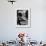 Looking Down Row of Empty Scarred Old Fashioned Desks in Schoolroom-Walter Sanders-Framed Photographic Print displayed on a wall