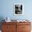 Looking Down Row of Empty Scarred Old Fashioned Desks in Schoolroom-Walter Sanders-Framed Photographic Print displayed on a wall