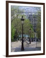 Looking Down the Famous Steps of Montmartre, Paris, France, Europe-Nigel Francis-Framed Photographic Print