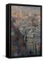 Looking Down the La Rambla from the Montjuic Cable Car in Barcelona, Spain-Paul Dymond-Framed Stretched Canvas