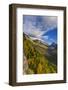 Looking down the McDonald Valley in autumn, Glacier National Park, Montana, USA-Chuck Haney-Framed Photographic Print