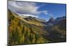 Looking down the McDonald Valley in autumn, Glacier National Park, Montana, USA-Chuck Haney-Mounted Photographic Print