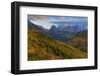 Looking down the McDonald Valley in autumn, Glacier National Park, Montana, USA-Chuck Haney-Framed Photographic Print