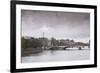 Looking Down the River Seine in Paris on a Rainy Day, Paris, France, Europe-Julian Elliott-Framed Photographic Print