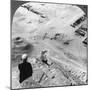 Looking Down the Southwest Corner of the Great Pyramid, Egypt, 1905-Underwood & Underwood-Mounted Photographic Print