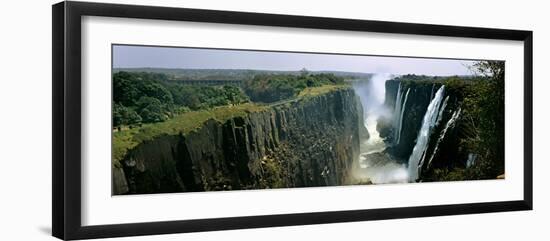 Looking Down the Victoria Falls Gorge from the Zambian Side, Zambia-null-Framed Premium Photographic Print