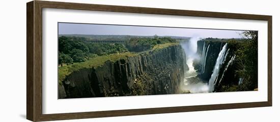 Looking Down the Victoria Falls Gorge from the Zambian Side, Zambia-null-Framed Photographic Print