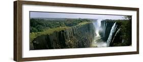 Looking Down the Victoria Falls Gorge from the Zambian Side, Zambia-null-Framed Photographic Print