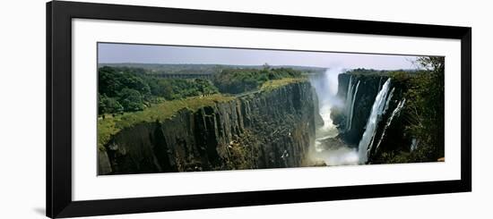 Looking Down the Victoria Falls Gorge from the Zambian Side, Zambia-null-Framed Photographic Print