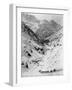 Looking Down Through Cutoff Canyon from Half Mile Below White Pass Summit, Klondike Gold Rush-null-Framed Photographic Print