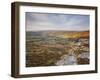 Looking Down to Widecombe-In-The-Moor from Chinkwell Tor in Dartmoor National Park, Devon, England-Julian Elliott-Framed Photographic Print