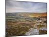 Looking Down to Widecombe-In-The-Moor from Chinkwell Tor in Dartmoor National Park, Devon, England-Julian Elliott-Mounted Photographic Print