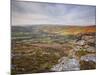 Looking Down to Widecombe-In-The-Moor from Chinkwell Tor in Dartmoor National Park, Devon, England-Julian Elliott-Mounted Photographic Print