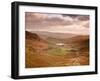 Looking Down Wrynose Pass to Little Langdale in Lake District National Park, Cumbria, England-Julian Elliott-Framed Photographic Print