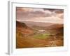 Looking Down Wrynose Pass to Little Langdale in Lake District National Park, Cumbria, England-Julian Elliott-Framed Photographic Print