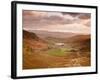 Looking Down Wrynose Pass to Little Langdale in Lake District National Park, Cumbria, England-Julian Elliott-Framed Photographic Print