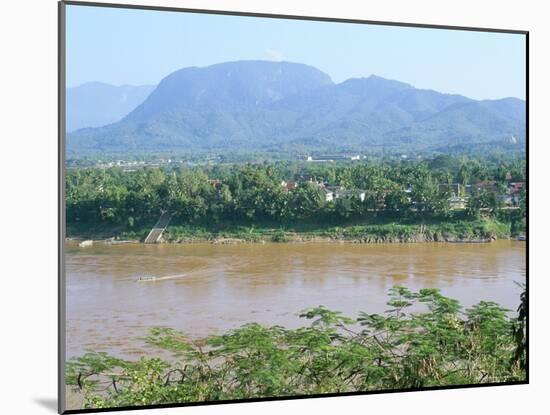 Looking East Across the Mekong River, to Luang Prabang, Laos, Indochina, Southeast Asia-Richard Ashworth-Mounted Photographic Print