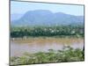 Looking East Across the Mekong River, to Luang Prabang, Laos, Indochina, Southeast Asia-Richard Ashworth-Mounted Photographic Print