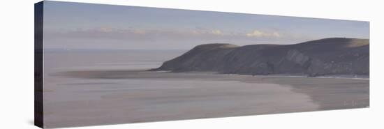 Looking East from the Wringcliff Bay Coast Path, December-Tom Hughes-Stretched Canvas