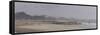 Looking East on Bournemouth Beach, Light Rain, April-Tom Hughes-Framed Stretched Canvas