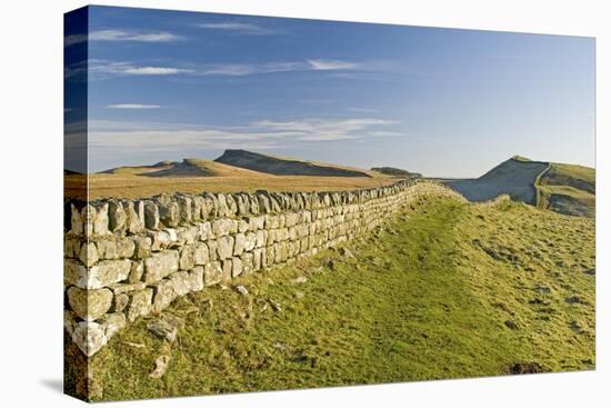 Looking East to Kings Hill and Sewingshields Crag, Hadrians Wall, England-James Emmerson-Stretched Canvas