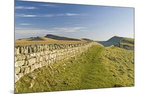 Looking East to Kings Hill and Sewingshields Crag, Hadrians Wall, England-James Emmerson-Mounted Photographic Print