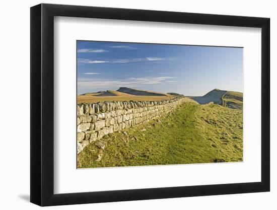 Looking East to Kings Hill and Sewingshields Crag, Hadrians Wall, England-James Emmerson-Framed Photographic Print