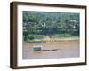 Looking East, with Mekong River Traffic and Part of Luang Prabang, Laos, Indochina-Richard Ashworth-Framed Photographic Print