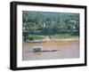 Looking East, with Mekong River Traffic and Part of Luang Prabang, Laos, Indochina-Richard Ashworth-Framed Photographic Print