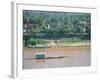 Looking East, with Mekong River Traffic and Part of Luang Prabang, Laos, Indochina-Richard Ashworth-Framed Photographic Print