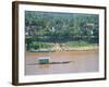 Looking East, with Mekong River Traffic and Part of Luang Prabang, Laos, Indochina-Richard Ashworth-Framed Photographic Print