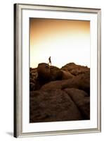 Looking For Lines Amongst The Stone In Joshua Tree National Park-Daniel Kuras-Framed Photographic Print