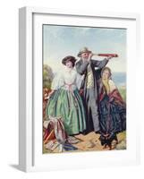 Looking for the Mail Packet, 1861-Henry Garland-Framed Giclee Print