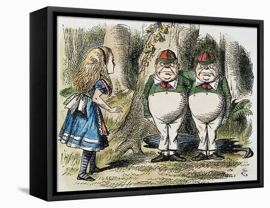 Looking Glass-John Tenniel-Framed Stretched Canvas