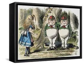 Looking Glass-John Tenniel-Framed Stretched Canvas