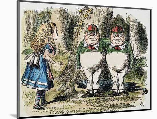 Looking Glass-John Tenniel-Mounted Giclee Print