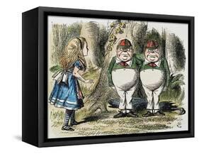 Looking Glass-John Tenniel-Framed Stretched Canvas