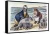 Looking Glass-John Tenniel-Framed Stretched Canvas