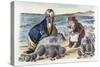 Looking Glass-John Tenniel-Stretched Canvas