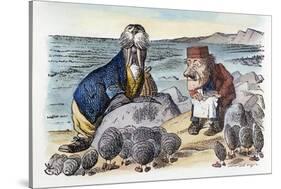 Looking Glass-John Tenniel-Stretched Canvas