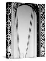 Looking Head on at Roadway of George Washington Bridge-Margaret Bourke-White-Stretched Canvas
