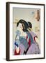 Looking in Pain: The Appearance of a Prostitute of the Kansei Era-Taiso Yoshitoshi-Framed Giclee Print