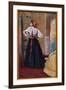 Looking in the Mirror, 1895 (Oil on Canvas)-Federigo Zandomeneghi-Framed Giclee Print