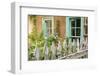 Looking into a Garden of a House, Taos, New Mexico, USA. Classic Architecture-Julien McRoberts-Framed Photographic Print