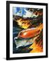 Looking Into Science: Escape at Sea-Wilf Hardy-Framed Giclee Print