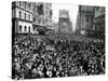 Looking North from 44th Street, New York's Times Square is Packed-null-Stretched Canvas