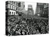 Looking North from 44th Street, New York's Times Square is Packed-null-Stretched Canvas